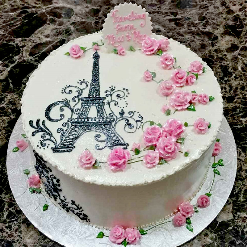 Eiffel Tower With Roses
