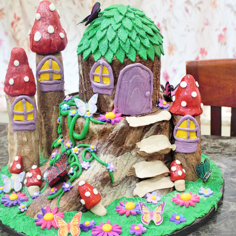 Fairy Kingdom Custom Cake