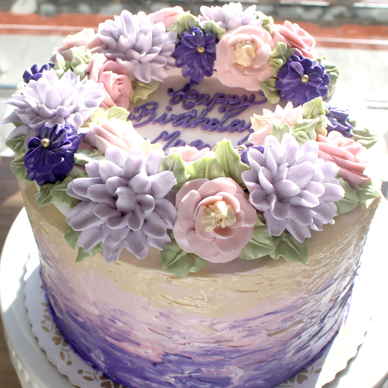Floral Wreath Cake