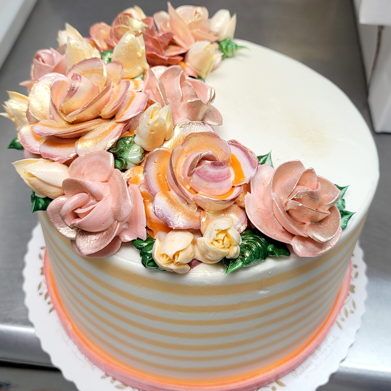 Golden Sunshine Bouquet Cake