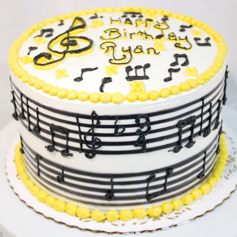 Sheet Music Cake
