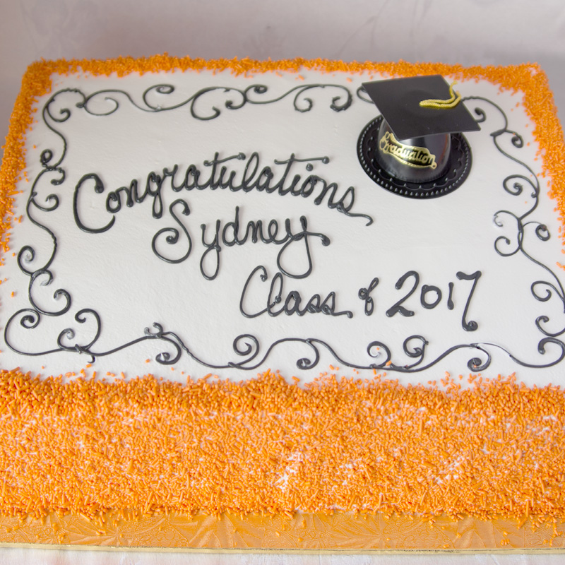 Celebrate With Sprinkles Graduation Cake