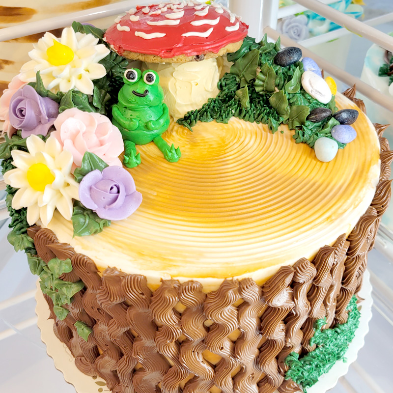 Frog in the Forest Cake