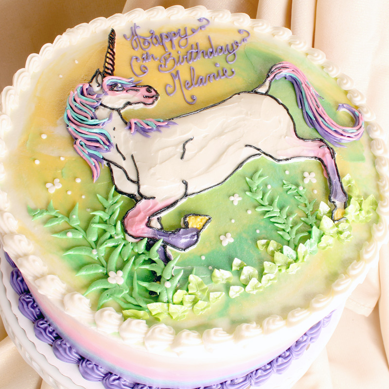 Unicorn Meadows Cake