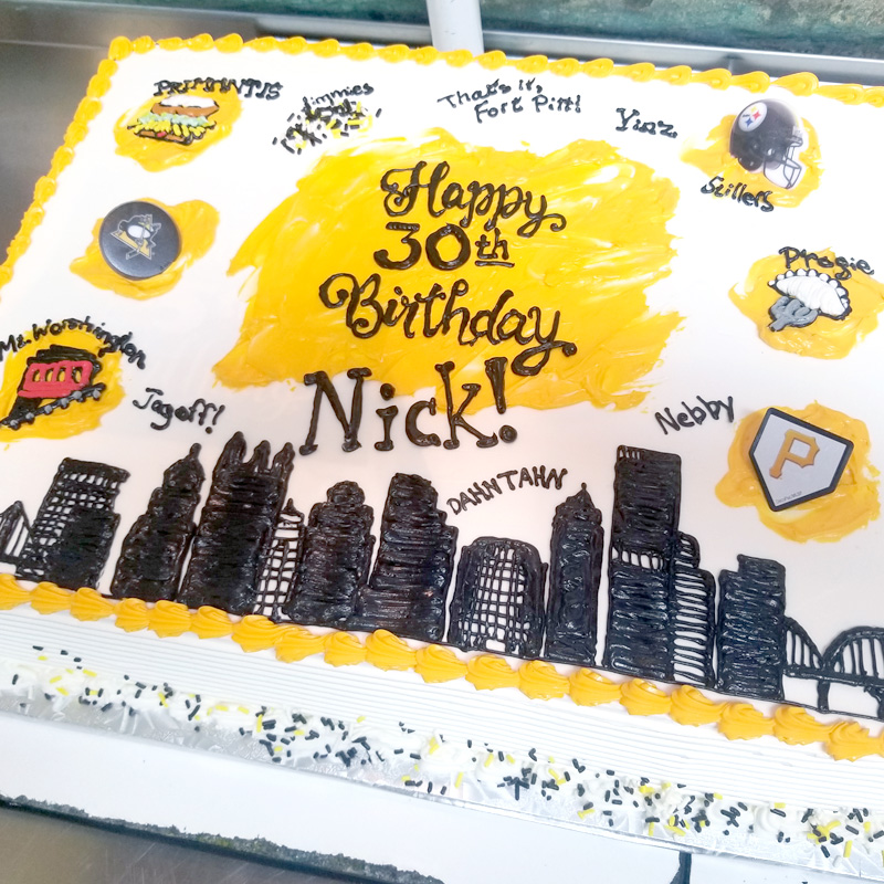 Pittsburgh Yinzer Themed Cake