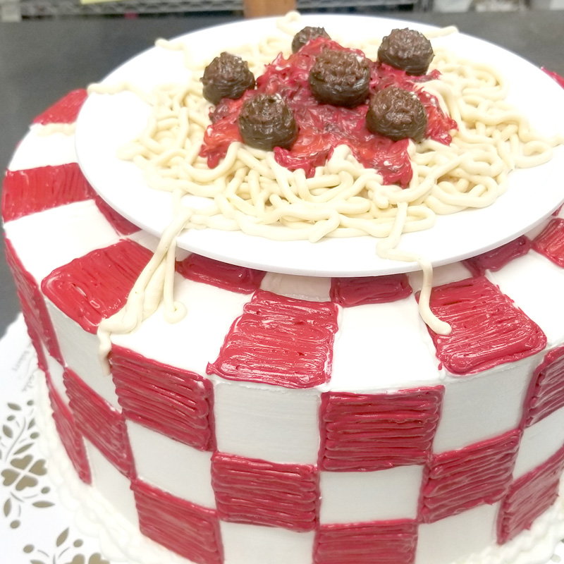 Spaghetti Dinner Cake