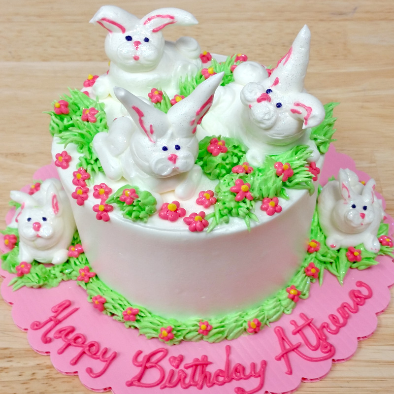Mini Easter Bunnies Cake