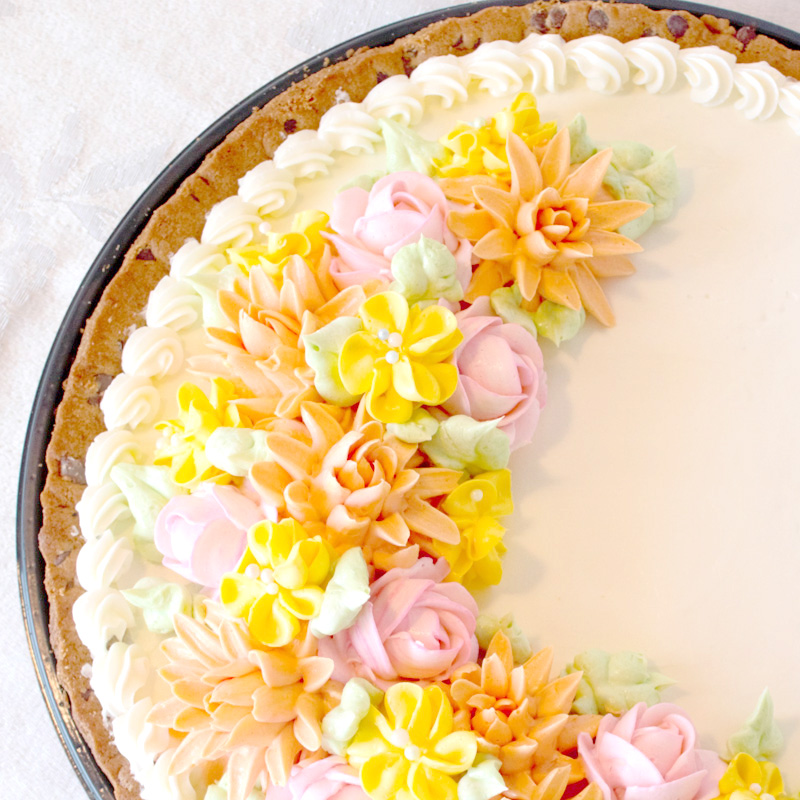 Flower Design Cookie Cake