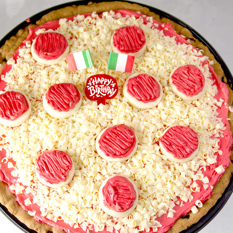 Pizza Themed Cookie Cake