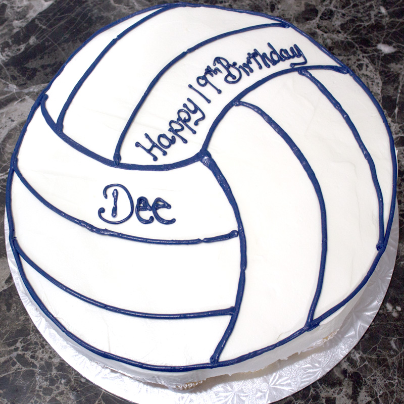 Volleyball Cupcake Cake