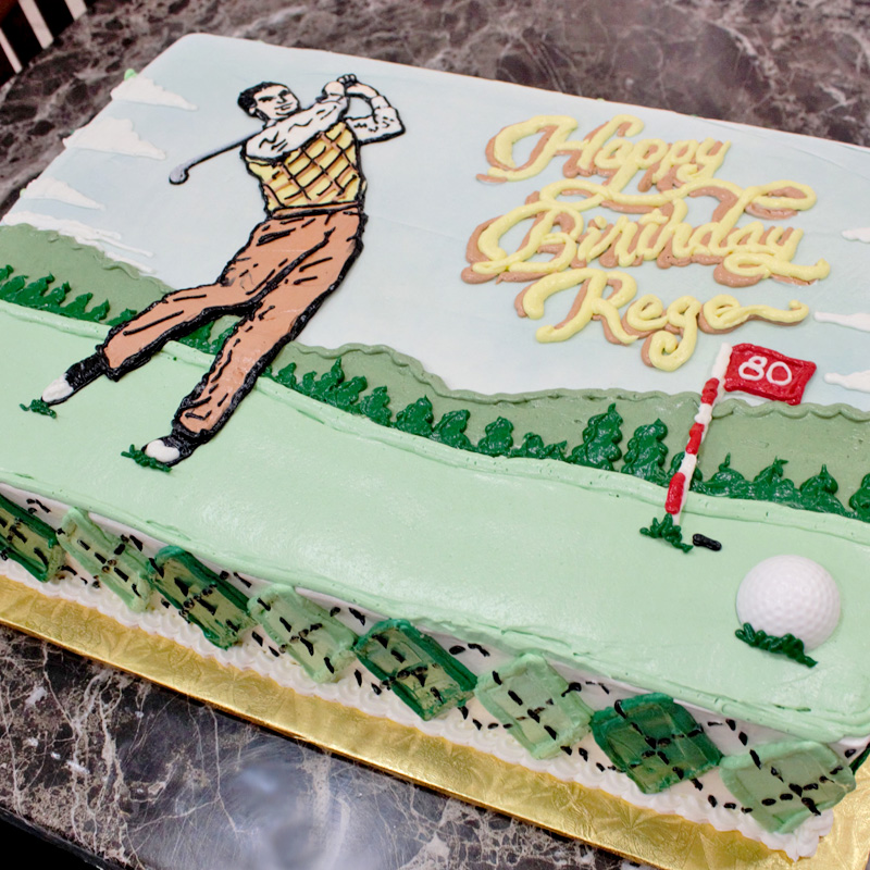 Vintage Golf Cake